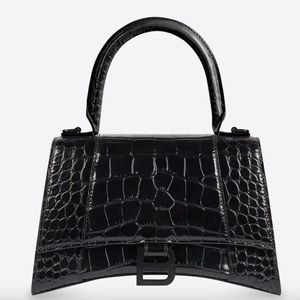 Balenciaga Hourglass Small Crocodile Handbag